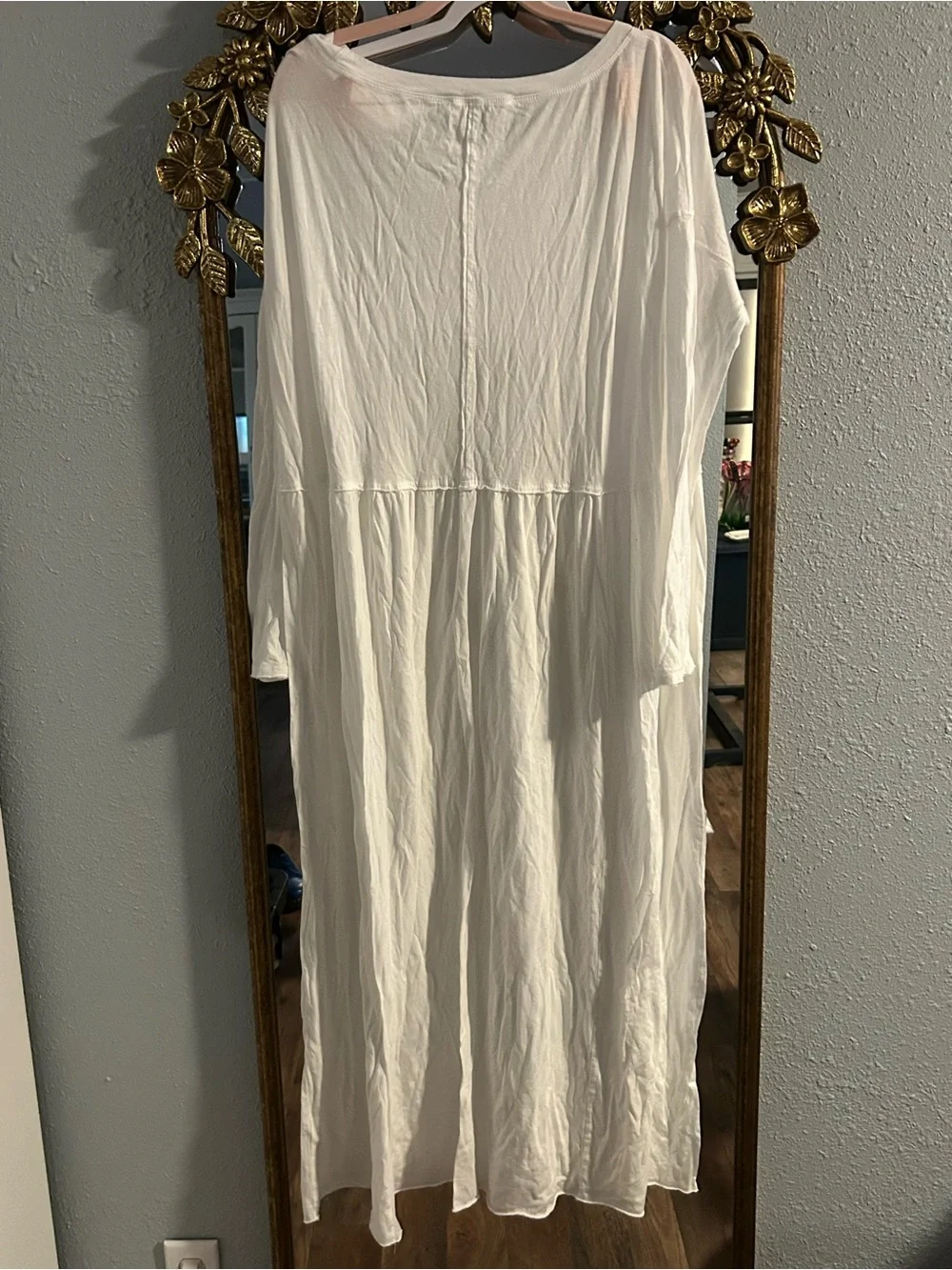 Free People Anytime Cotton Midi Dress in White